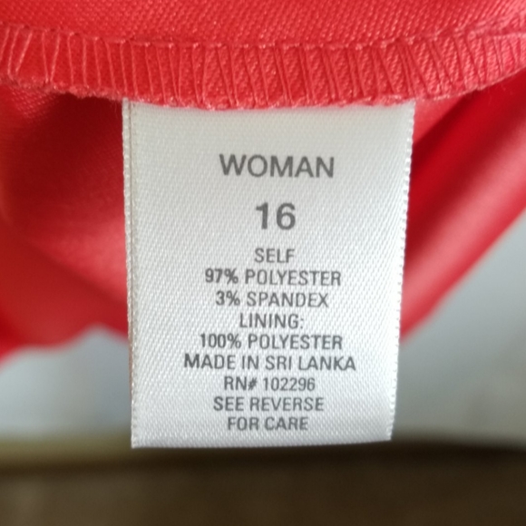 NWT Dressbarn Tangerine Fit and Flare Dress - Picture 6 of 6